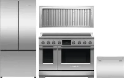 4 Piece Package Includes Refrigerator, Range, Hood And Dishwasher